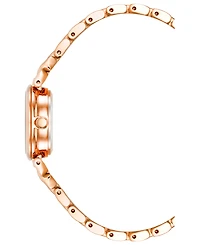 Anne Klein Women's Quartz Rose Gold-Tone Alloy Watch 24mm Set