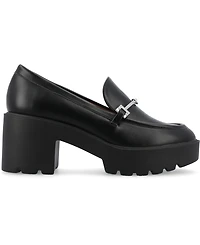 Journee Collection Women's Kezziah Platform Lug Loafer