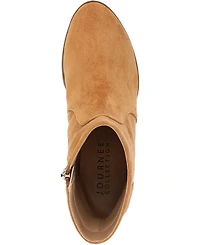 Journee Collection Women's Hayven Block Heel Almond Toe Booties
