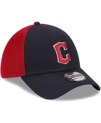 Men's New Era Navy Cleveland Guardians Team Neo 39THIRTY Flex Hat