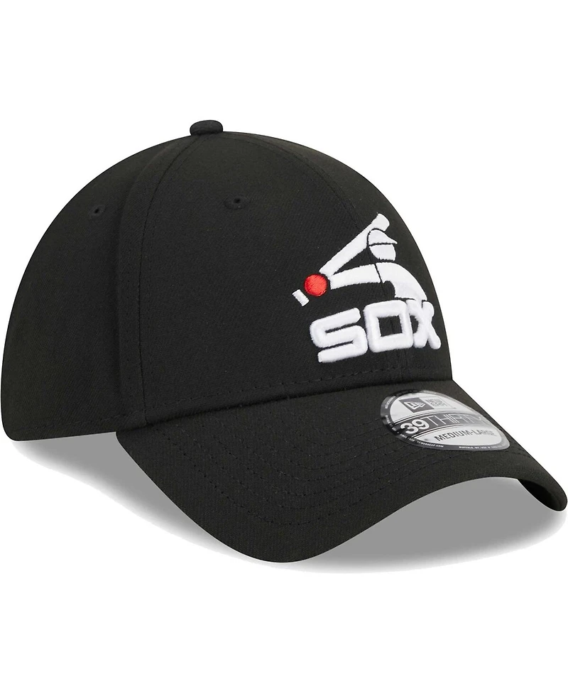 Men's New Era Black Chicago White Sox Logo 39THIRTY Flex Hat