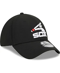 Men's New Era Black Chicago White Sox Logo 39THIRTY Flex Hat
