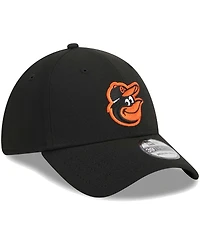 Men's New Era Black Baltimore Orioles Logo 39THIRTY Flex Hat