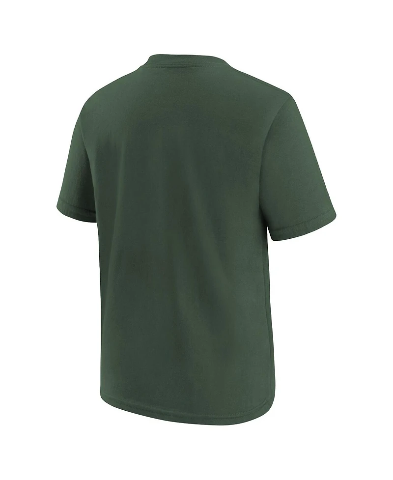 Preschool Boys and Girls Nike Green Bay Packers Team Wordmark T-shirt