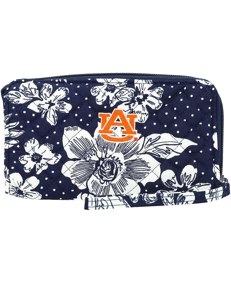 Women's Vera Bradley Auburn Tigers Rain Garden Front-Zip Wristlet
