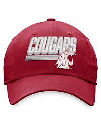Men's Top of the World Crimson Washington State Cougars Slice Adjustable Hat