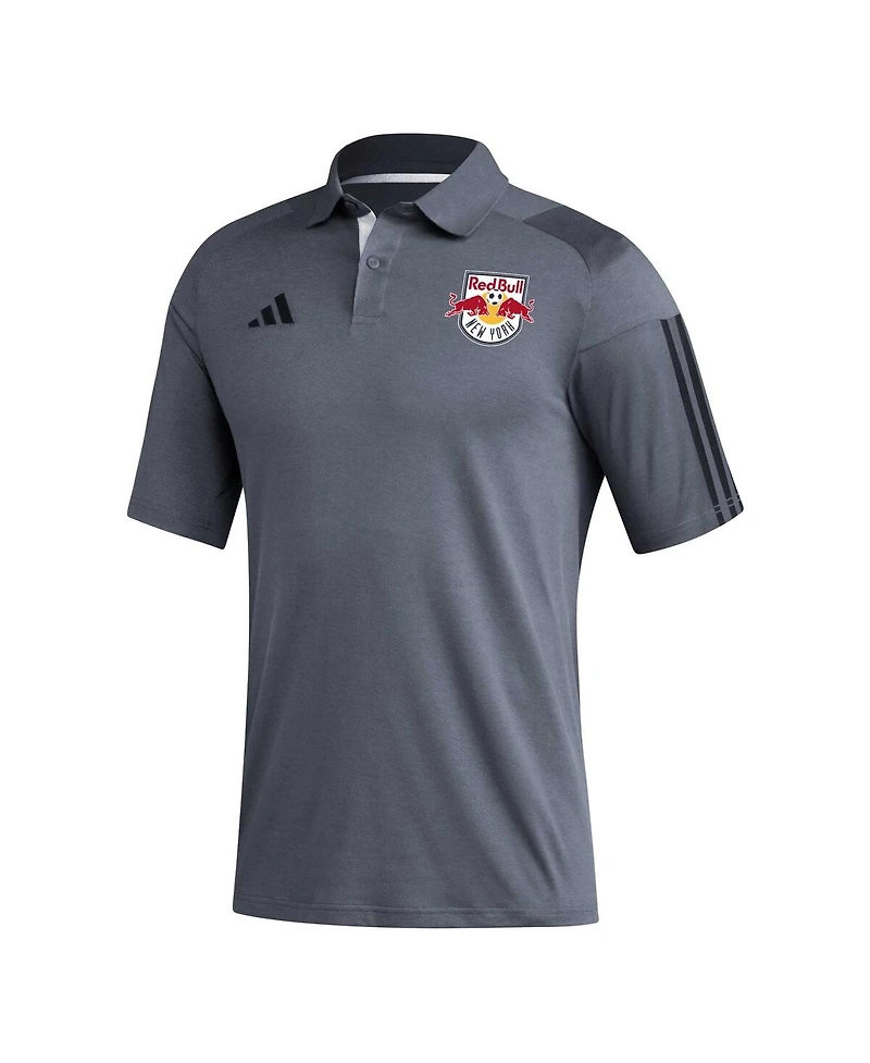 Men's adidas Gray New York Red Bulls 2023 On-Field Training Polo Shirt