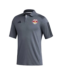 Men's adidas Gray New York Red Bulls 2023 On-Field Training Polo Shirt