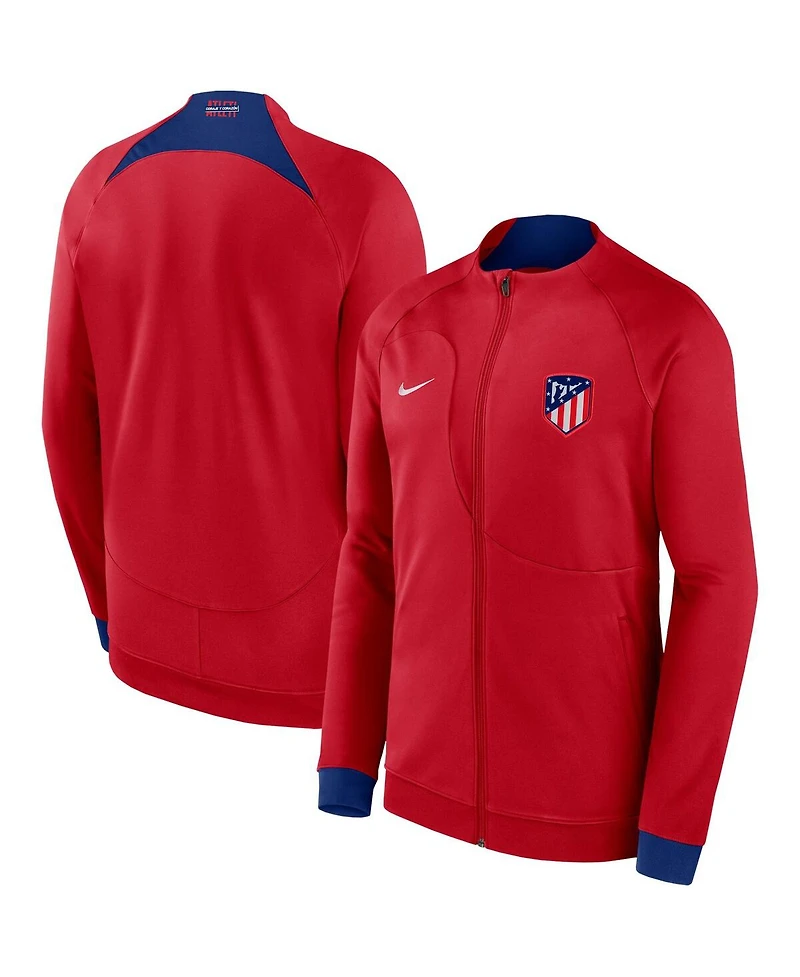 Men's Nike Red Atletico de Madrid Academy Pro Anthem Raglan Performance Full-Zip Jacket