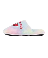 Big Boys and Girls Foco Tampa Bay Buccaneers Rainbow Script Slippers