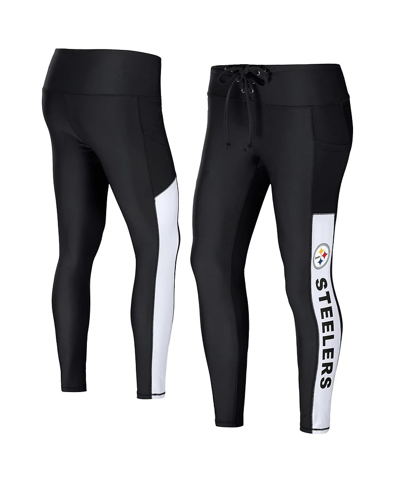 Women's Wear by Erin Andrews Black Pittsburgh Steelers Leggings