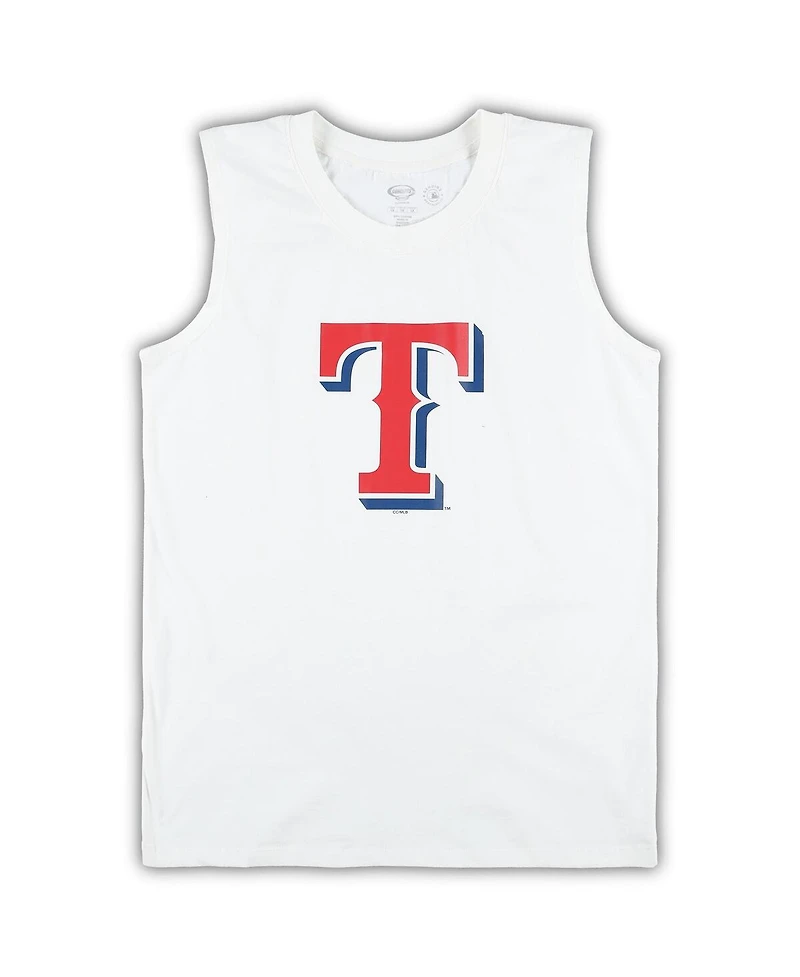 Women's Concepts Sport White, Royal Texas Rangers Plus Tank Top and Shorts Sleep Set