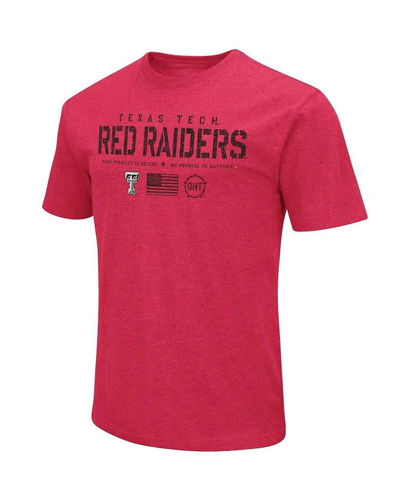 Men's Colosseum Red Texas Tech Red Raiders Oht Military-Inspired Appreciation Flag 2.0 T-shirt