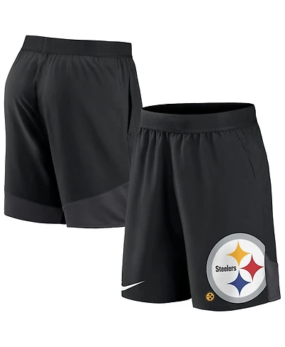 Men's Nike Black Pittsburgh Steelers Stretch Performance Shorts