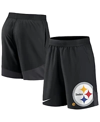 Men's Nike Black Pittsburgh Steelers Stretch Performance Shorts
