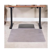 Emma+Oliver Ergonomic Sit Or Stand Chair Mat With Hinged Cushioned Mat - Anti-Fatigue Mat