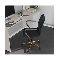 Merrick Lane Artemis Mid-Back Home Office Chair With Armrests, Height Adjustable Swivel Seat And Five Star Base