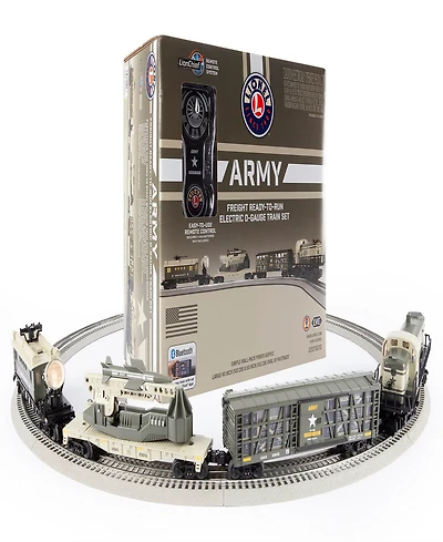 Lionel Army Freight Lionchief Bluetooth 5.0 Train Set with Remote