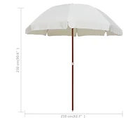 Parasol with Steel Pole 94.5" Sand