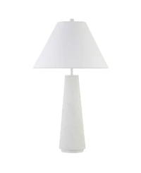 Hudson & Canal Ingalls 28" Tall Monochrome Table Lamp with Linen Shade