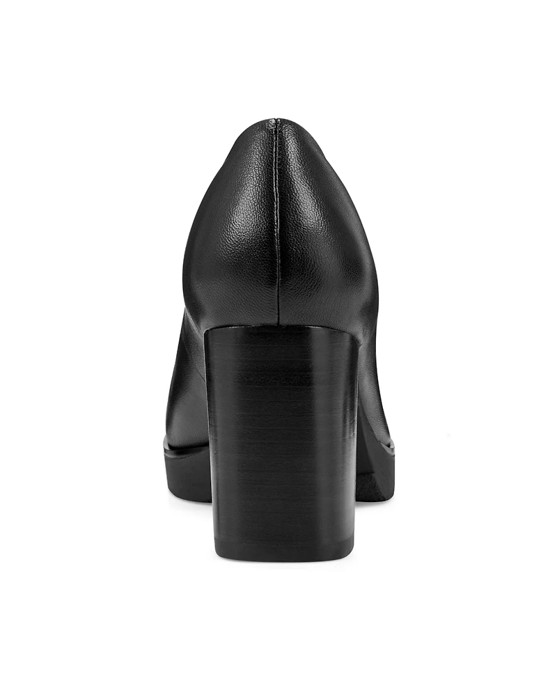 Easy Spirit Women's Eflex Mckay Block Heel Slip-On Dress Pumps