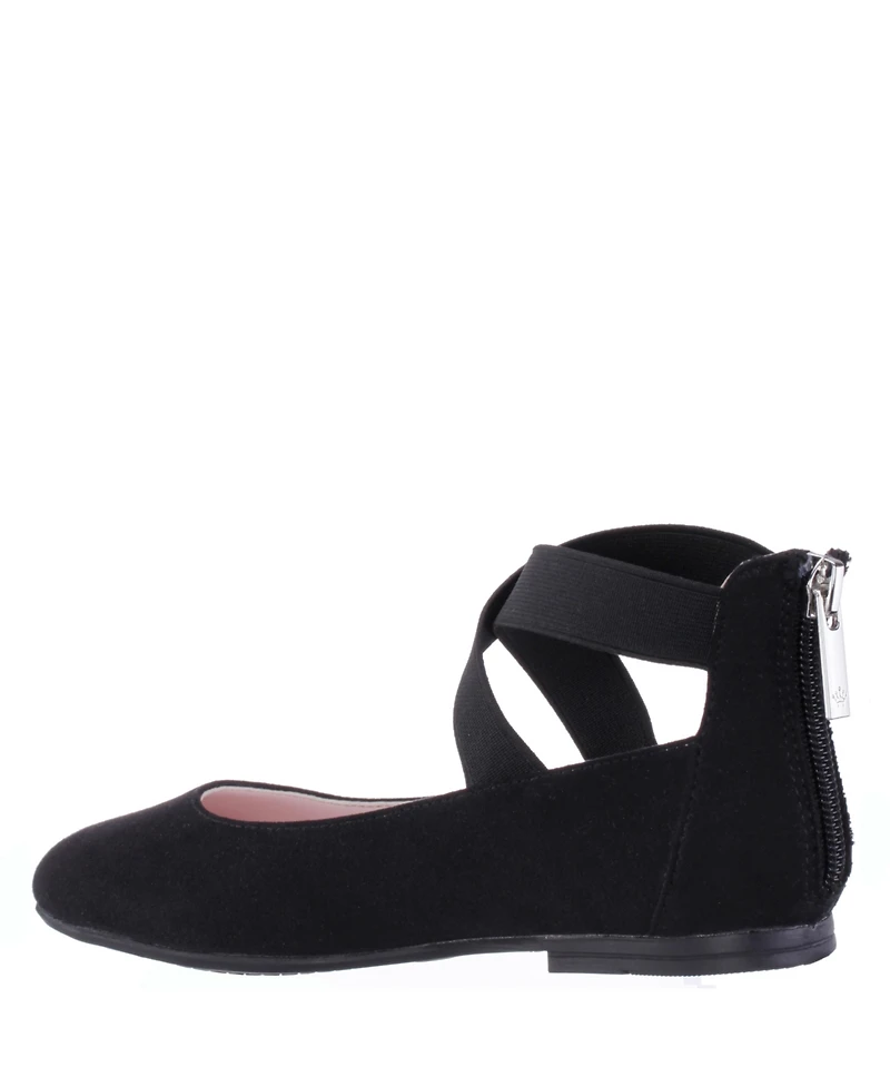Nina Big Girls Marissa Crisscross Ankle Strap Ballet Flat