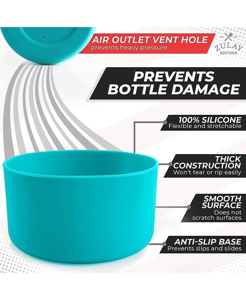 Silicone Protector Boots for Wide and Narrow Mouth Water Bottles