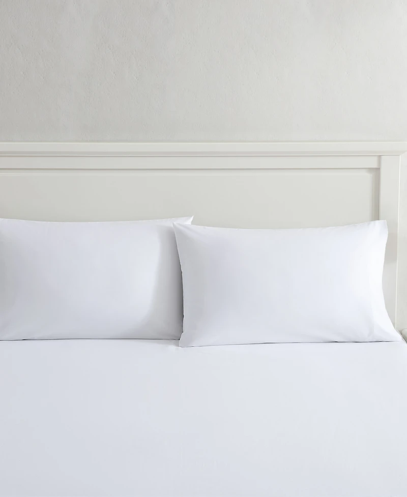 Nautica Solid Cotton Percale Pillowcase Pair, Standard