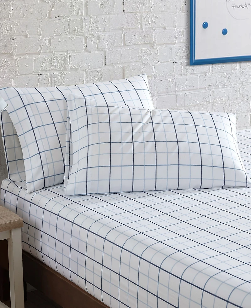 Closeout! Nautica Solid Microfiber 3 Piece Sheet Set, Full