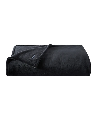 Nautica Solid Ultra Soft Plush Fleece Blanket, Full/Queen