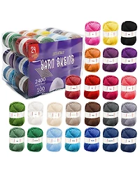 24 Pack of Crochet Yarn Skeins