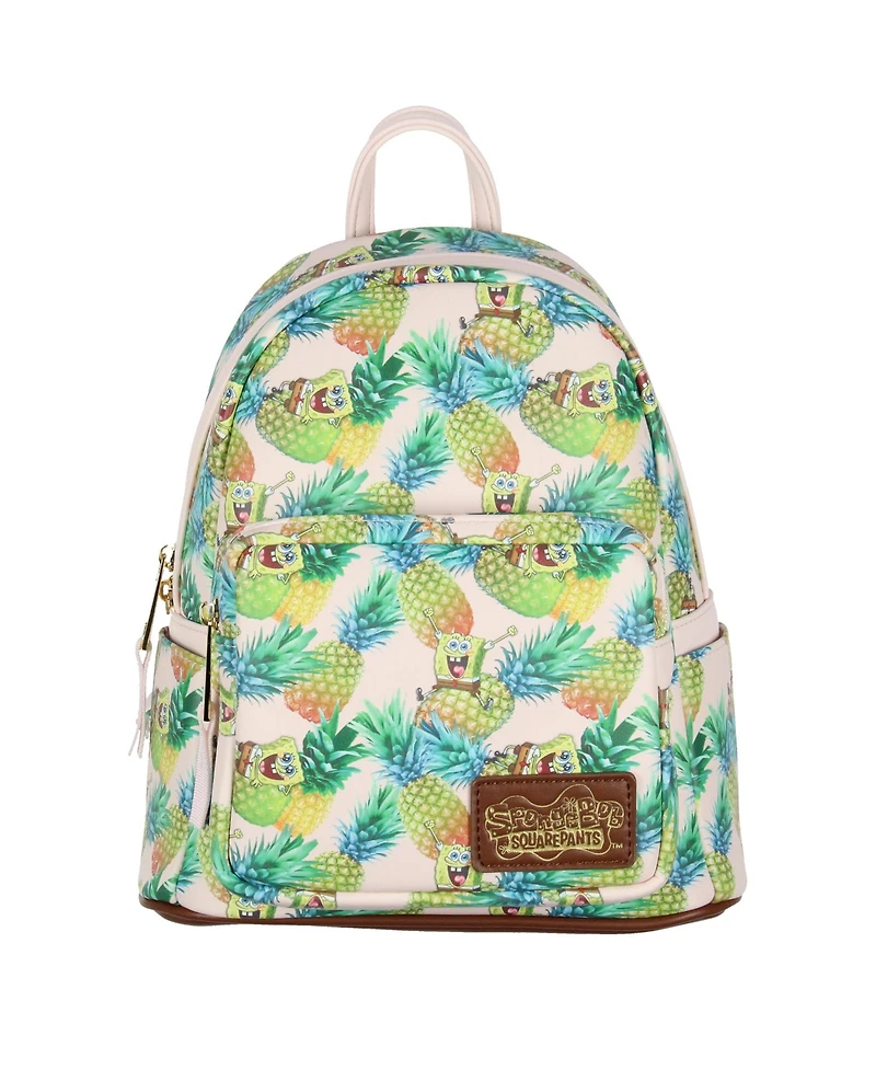 Nickelodeon SpongeBob SquarePants Cartoon Pineapple Tossed Print Mini Backpack