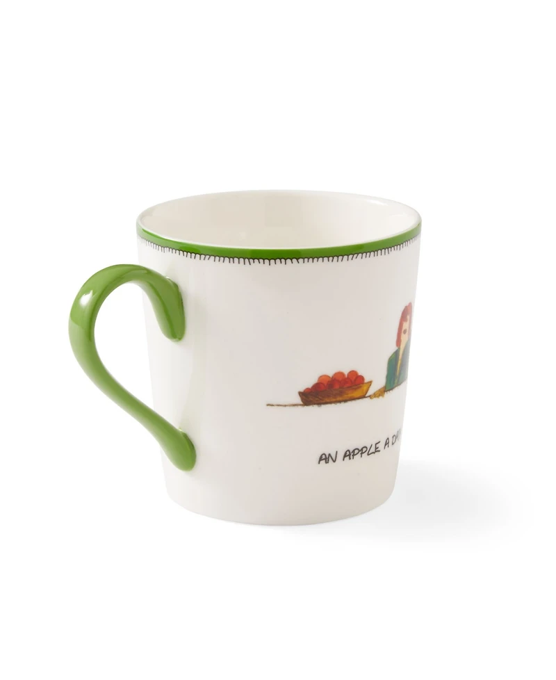 Kit Kemp for Spode Doodles Apple a Day Mug