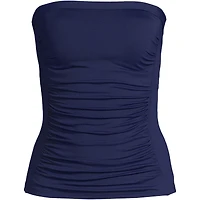 Lands' End Plus Chlorine Resistant Bandeau Tankini Swimsuit Top with Removable Adjustable Straps