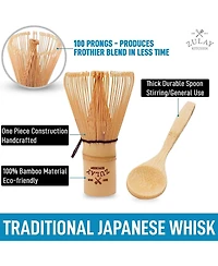 Zulay Kitchen Traditional Matcha Whisk & Spoon