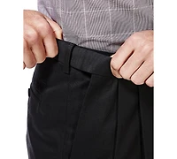 Haggar Men's Premium No Iron Khaki Classic Fit Pleat Hidden Expandable Waist Pants