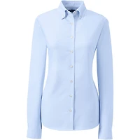 Lands' End School Uniform Women's Long Sleeve Oxford Dress Shirt