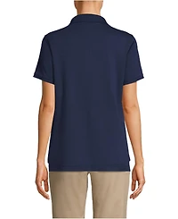 Lands' End Women's Tall Short Sleeve Interlock Polo Shirt
