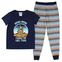 Scooby-Doo Girls Ruh Roh! I Woke Up Like This Sleep 2-Piece Jogger Pajama Set