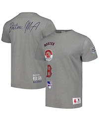 Men's Mitchell & Ness Heather Gray Boston Red Sox Cooperstown Collection City Collection T-shirt