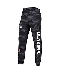 Men's New Era Black, Camo Portland Trail Blazers Tonal Joggers