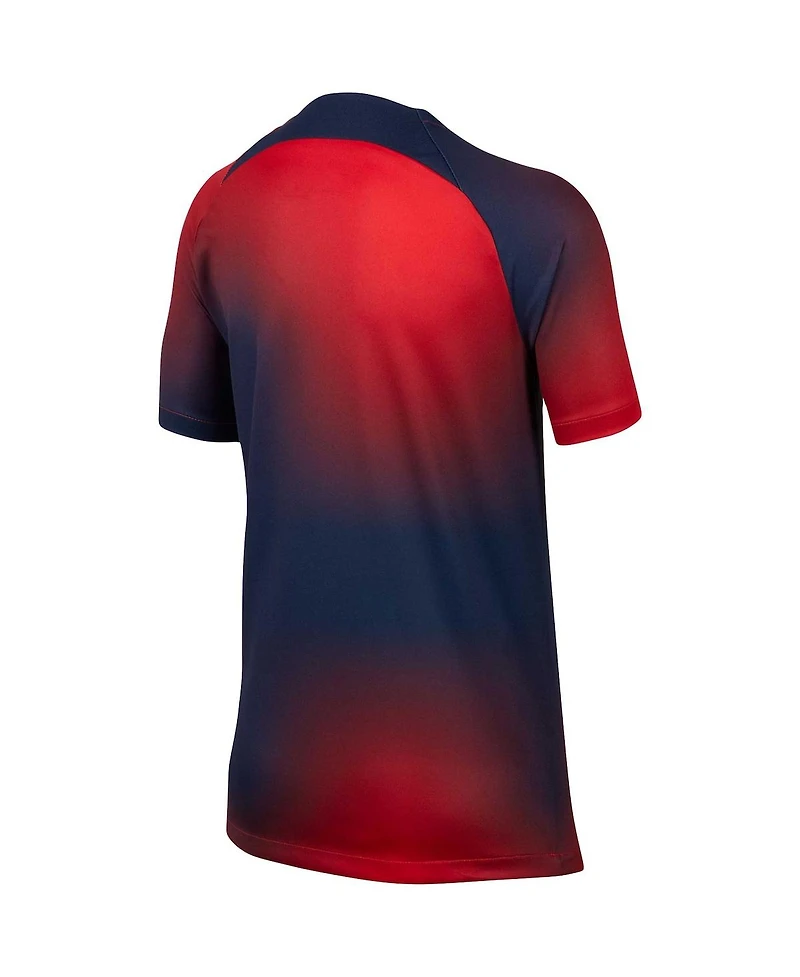 Big Boys and Girls Nike Navy Paris Saint-Germain 2023/24 Pre-Match Performance Top