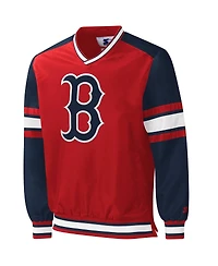 Men's Starter Red Boston Red Sox Yardline Pullover Windbreaker
