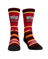 Youth Boys and Girls Rock 'Em Socks Arizona Cardinals Team Slogan Crew Socks