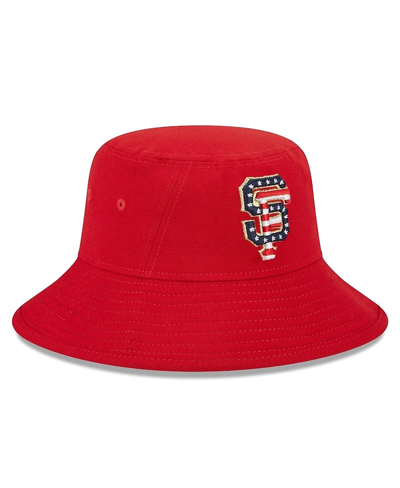 Men's New Era Red San Francisco Giants 2023 Fourth of July Bucket Hat