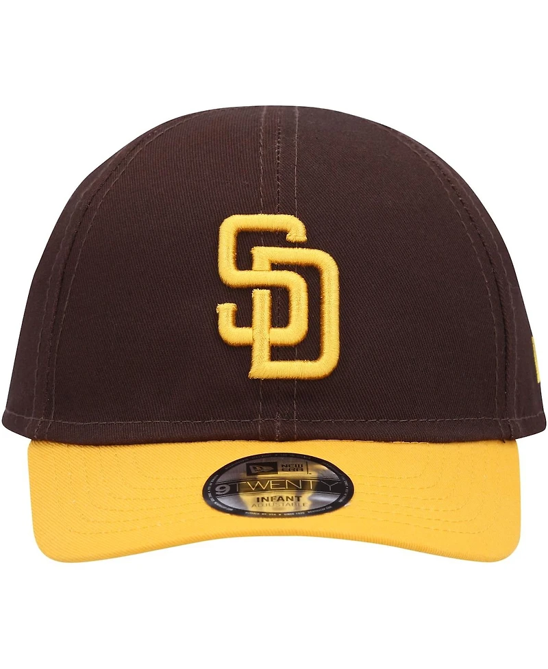 Infant Boys and Girls New Era Brown San Diego Padres Team Color My First 9TWENTY Flex Hat