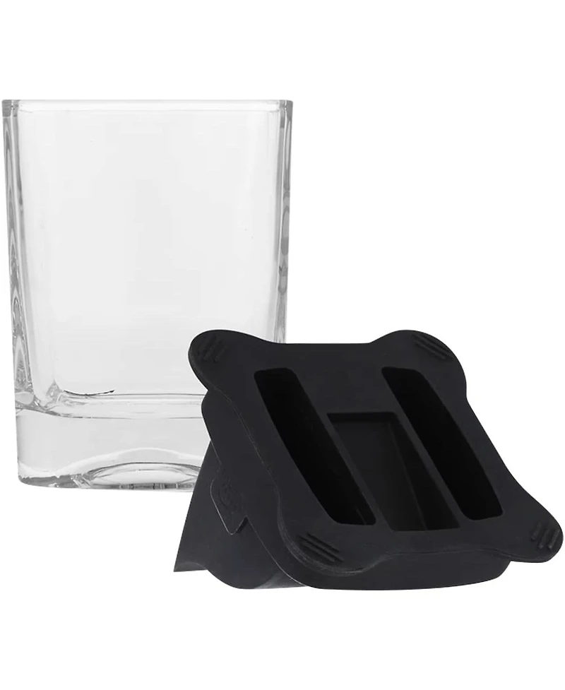 West Virginia Mountaineers 10 Oz Ice Wedge Glass