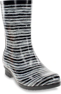 Women's Polished Mid Rain Boot