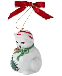 Spode Christmas Tree Playful Kitten Ornament