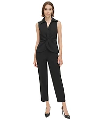 Calvin Klein Women's Sleeveless Twist-Front Top